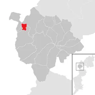 Lage der Gemeinde Bad Sauerbrunn im Bezirk Mattersburg (anklickbare Karte)