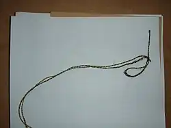 „Badischer Aktenknoten“ auf der Rückseite einer Akte