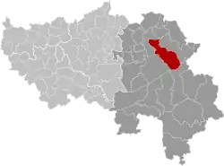 Lage von Baelen in der Provinz Lüttich