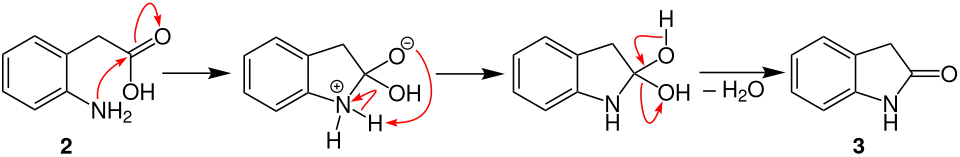 Baeyer-Oxindol-Synthese Mechanismus V1