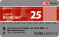 Jugend-Bahncard 25 mit bahn.comfort-Status