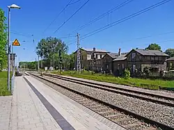 Bahnsteig Bahnhof Lalendorf in Mecklenburg