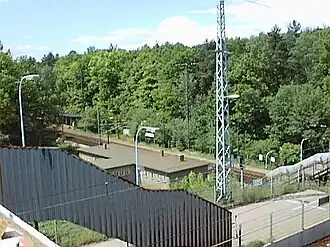 Der Haltepunkt Bergholz (b Potsdam) kurz vor Schließung (1998)