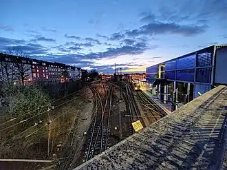 Ansicht von der Brücke zwischen Engelbosteler Damm und Schulenburger Landstr.
