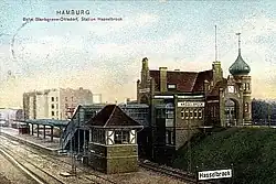 Ursprünglich erfolgte der Zugang über das Empfangsgebäude