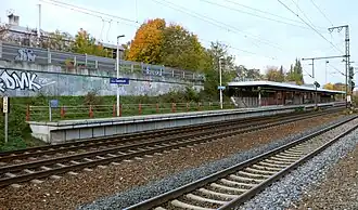 Bahnsteig, Blick nach Norden