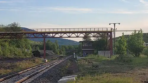 Aufgegebenes Stellwerk des Bahnhofs Oker Ost
