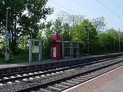 Wartehäuschen am Haltepunkt „Wellen (b Magdeburg)“