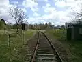 Streckenabschnitt in Weiche (2014)