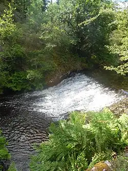 Wehr am Bandiat bei Baillaud. Hier befand sich einst eine alte Mühle.