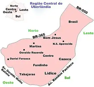 Zentralregion des Munizips