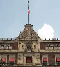 Mittelrisalit des Palacio Nacional, Mexiko-Stadt