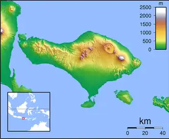 Karte von Bali-Straße