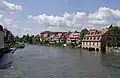 Historische Fischersiedlung Klein Venedig an der Regnitz in Bamberg, 2009