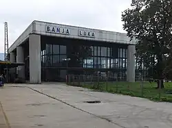 Das Empfangsgebäude des früheren Vor­stadt­bahn­hofs Banja Luka ist einem Neubau gewichen.