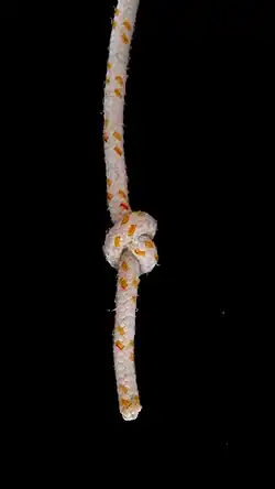 Zuziehen und fertig.