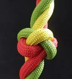 3-Strang-Einfacher Fußpferdknoten