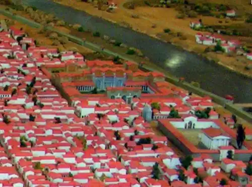 Barbarathermen ca. 360/370 n. Chr. (Modell im Landesmuseum Trier)