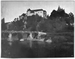 Burg Barilović (von Radoslav Lopašić, † 1893), zerstört im Zweiten Weltkrieg