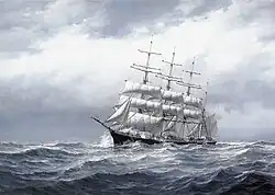 Die Passat ist eine Viermast-Stahlbark, die als einer der legendären Flying P-Liner der Reederei F. Laeisz 1911 bei Blohm & Voss vom Stapel lief und heute im Hafen von Travemünde liegt.