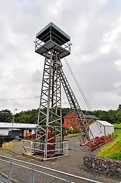 Fördergerüst über Schacht II