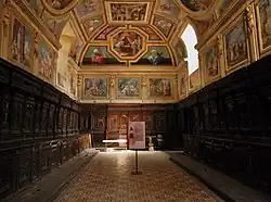 Sakristei von SS Annunziata Maggiore mit Fresken von Belisario Corenzio