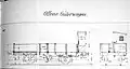 Ansichten zum offenen Güterwagen nach Blatt 086 aus dem WV von 1879