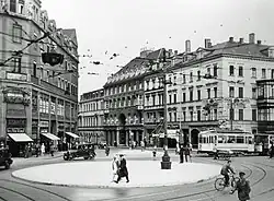 Bayrischer Platz um 1920 (Bahnhofsgegenseite)