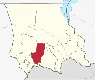 Lage im Oblys Schambyl