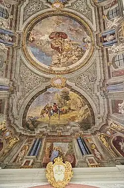 Deckenfresken in der Kirche St. Johannes der Täufer, Mönchberg, 1750