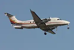 Eine Beechcraft 1900D der Hex’Air