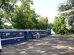 Ein Zug in Saslonowo