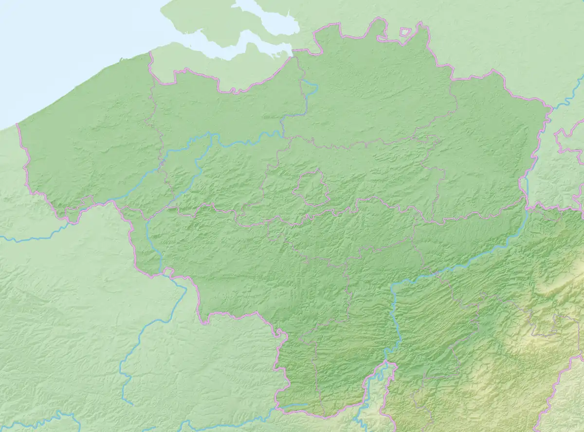 Backsteinbauwerke der Gotik/Verteilung in Belgien (BE 0SO)