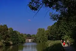 Fluss Dijle in Mechelen, Belgien