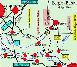 Lage des Dokumentations-Zentrums