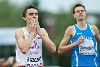 Giordano Benedetti (rechts) Rang vier in 1:48,15 min