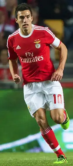 Nicolás Gaitán im Trikot von Benfica Lissabon (Februar 2016)
