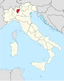 Lage innerhalb Italiens