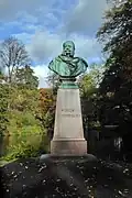 Hamburg-Bergedorf Büstendenkmal vom Kaiser Wilhelm I im Bergedorfer Schlosspark