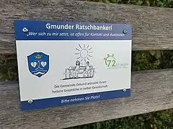 Gmunder Ratschbankerl auf dem Bergfriedhof