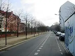 Bethaniendamm, Abschnitt in Kreuzberg