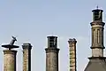 Schornsteine der Darrengebäude vor der Sanierung, 2008