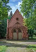 Die neugotische Friedhofskapelle aus dem Jahr 1863
