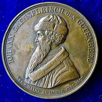 Medaille von Friedrich Anton König zur 400-Jahr-Feier in Berlin, Vorderseite