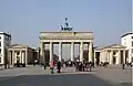 Brandenburger Tor am Pariser Platz in Berlin, erbaut 1789–1791