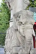 Elefant aus Elbsandstein, Elefantentor Zoo Berlin
