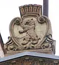 Wappen an der Seitenfassade