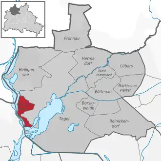 Konradshöhe auf der Karte von Reinickendorf