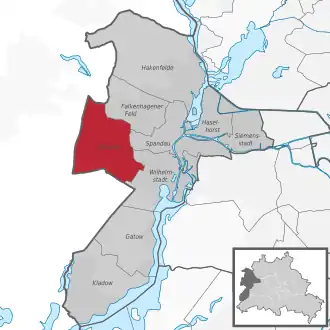Ortsteile des Bezirks Spandau