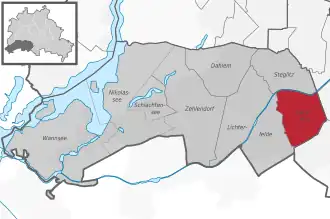 Lankwitz auf der Karte von Steglitz-Zehlendorf